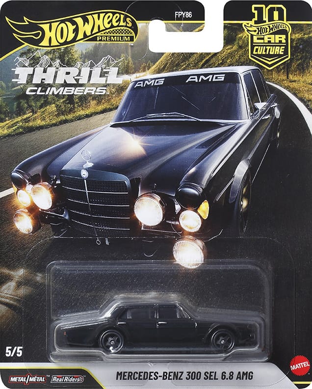 Hot Wheels 2026 Car Culture Thrill Climbers Mercedes-Benz 300 SEL 6.8 AMG