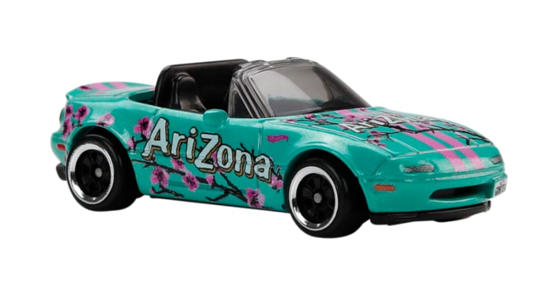 Hot Wheels 2026 7-11 EXCLUSIVE Silver Series 1991 Mazda MX-5 Miata Arizona Tea