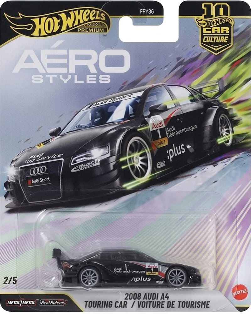 Hot Wheels 2026 Aero Styles 2008 Audi A4 Touring Car