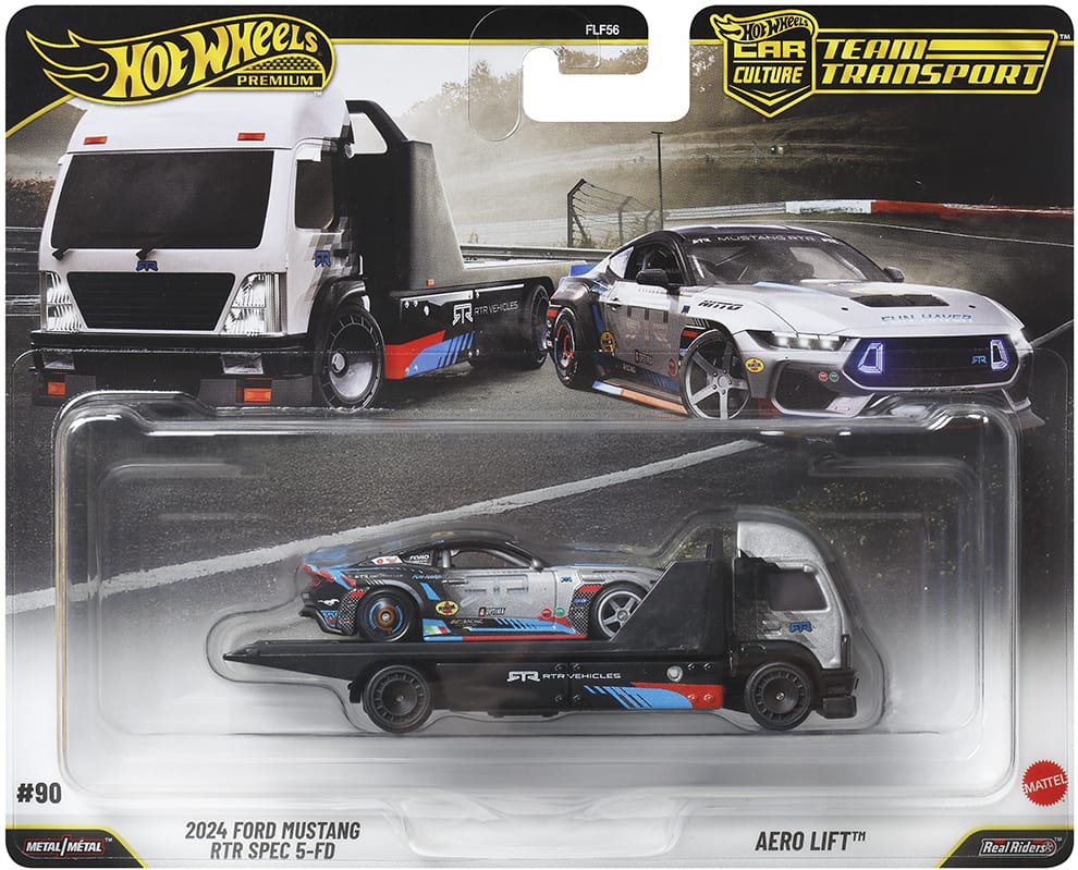 Hot Wheels 2026 Car Culture: Team Transport - Mix 2 #90 - 2024 Ford Mustang RTR Spec 5-FD & Aero Lift