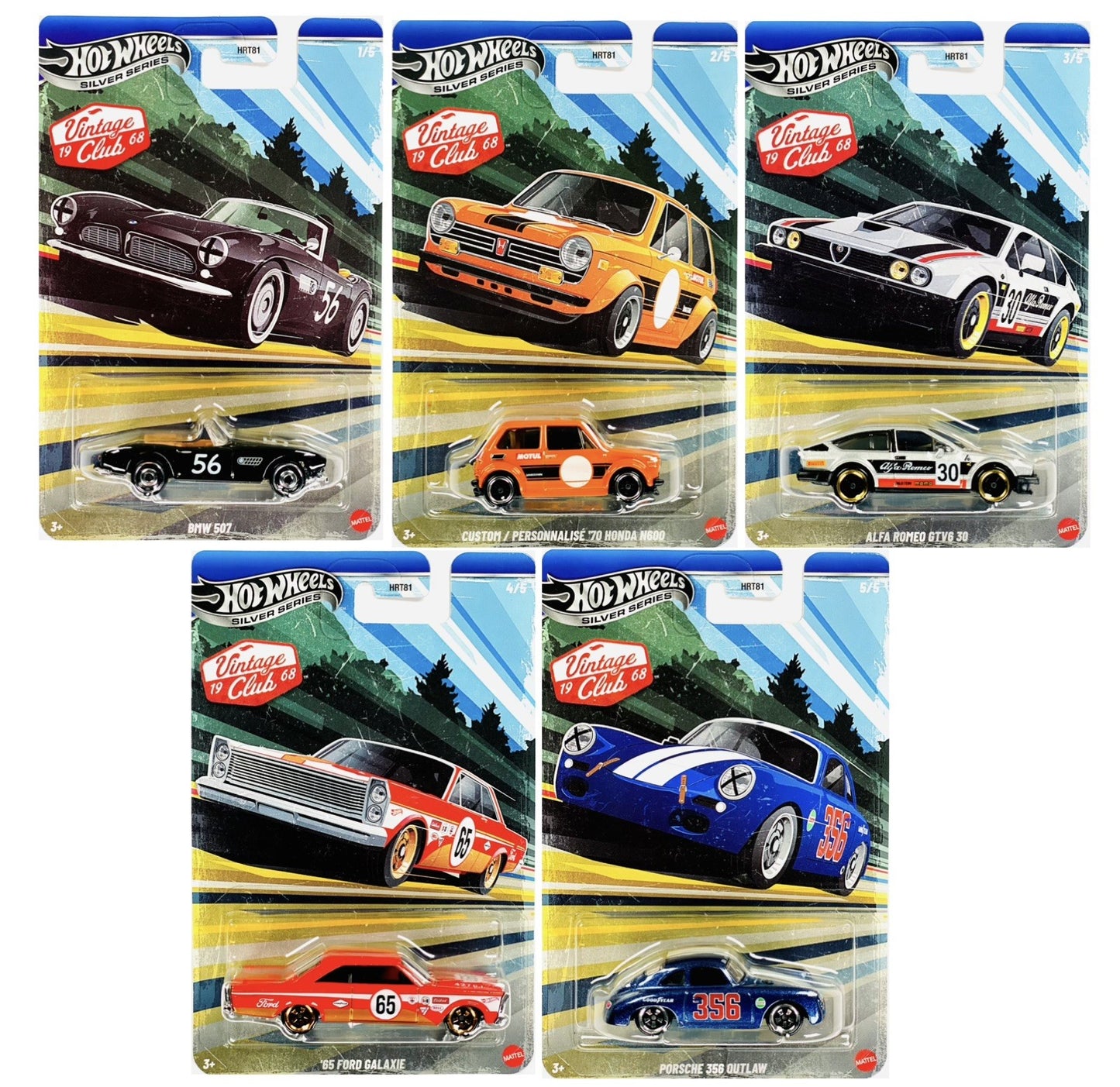 Hot Wheels 2026 Vintage Club 1968 Set