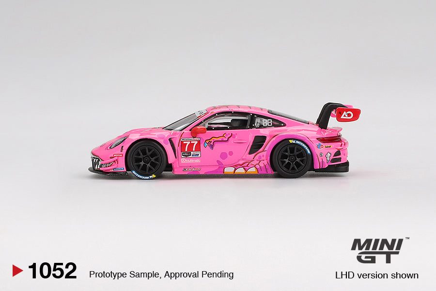 Mini GT #1052 Porsche 911 (992) GT3 R ROXY #77 AO Racing Road America