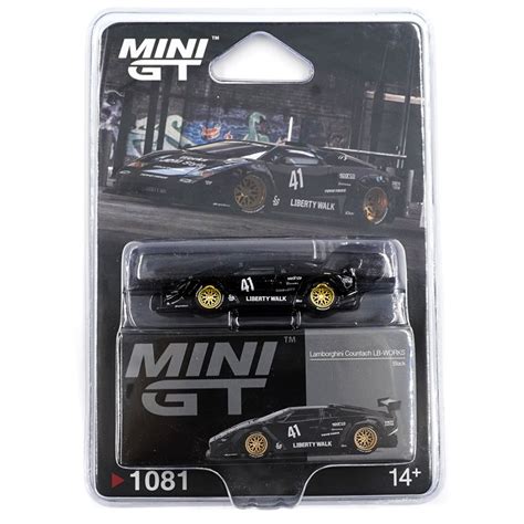 Mini GT #1081 Lamborghini Countach LB-WORKS Black