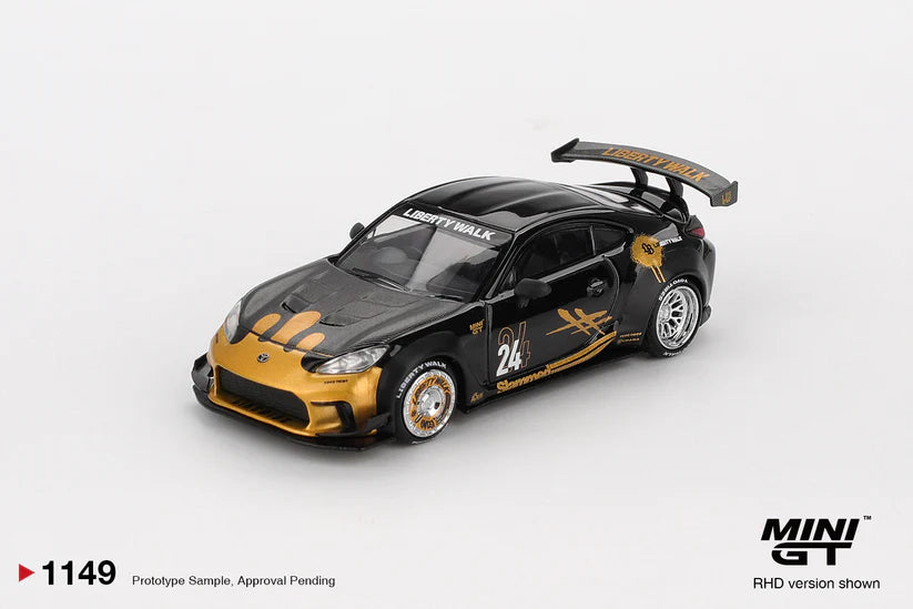 Mini GT #1149 Toyota GR86 LB★Nation Black / Gold