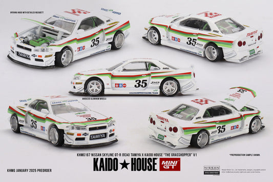 Kaido House 167 Nissan Skyline GT-R (R34) Tamiya X Kaido House "The Grasshopper" V1 1999