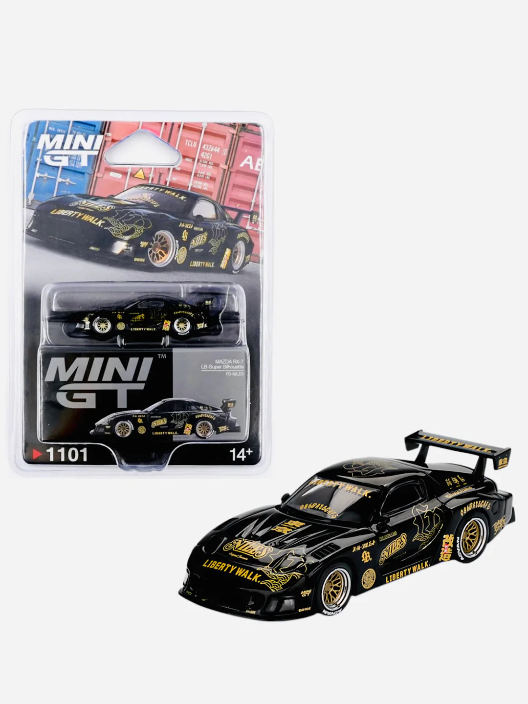 MINI GT #1101 Mazda RX-7 LB-Super Silhouette FD-NILES BLISTER