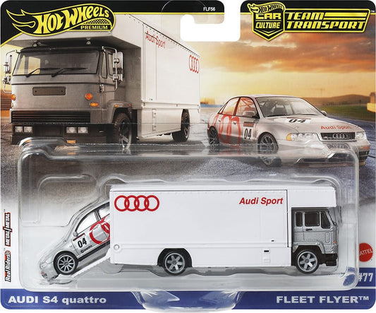 Hot Wheels 2025 Car Culture: Team Transport - Mix 2 #77 - Audi S4 Quattro & Fleet Flyer