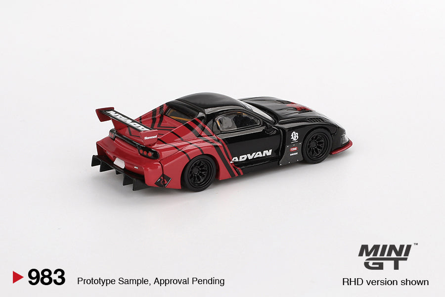 Mini GT #0983 Mazda RX7 Super Silhouette Black / Red 1:64
