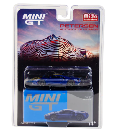 Mini GT #614 Mini GT 1:64 Ford GT Sunoco blau  Petersen Exclusive BLISTER