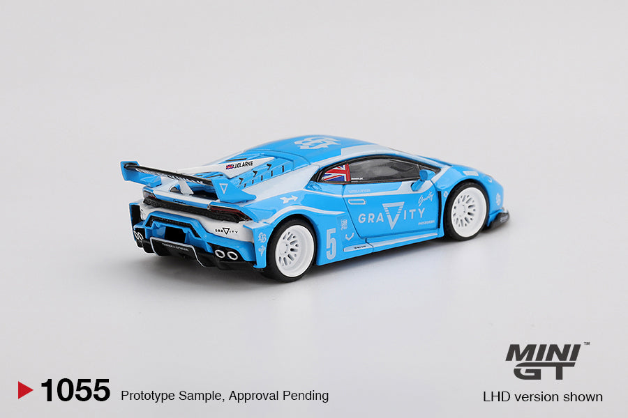 MINI GT #1055 LB WORKS Lamborghini Huracán GT Gravity Blue  BLISTER