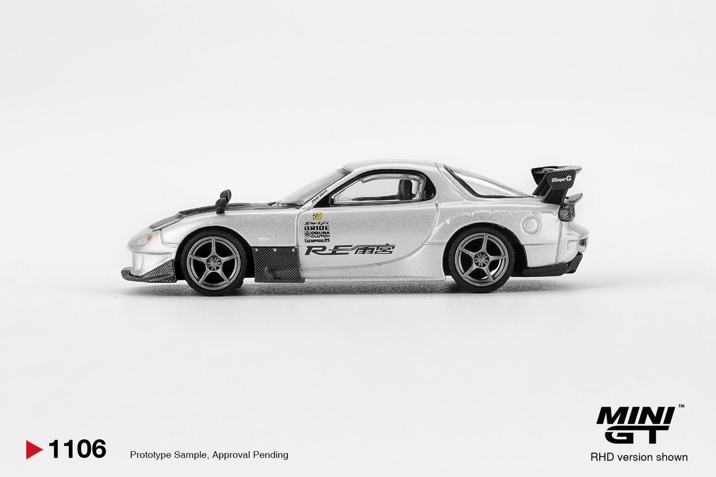 MINI GT #1106 Mazda RX-7 RE-Amemiya Silver Metallic BLISTER