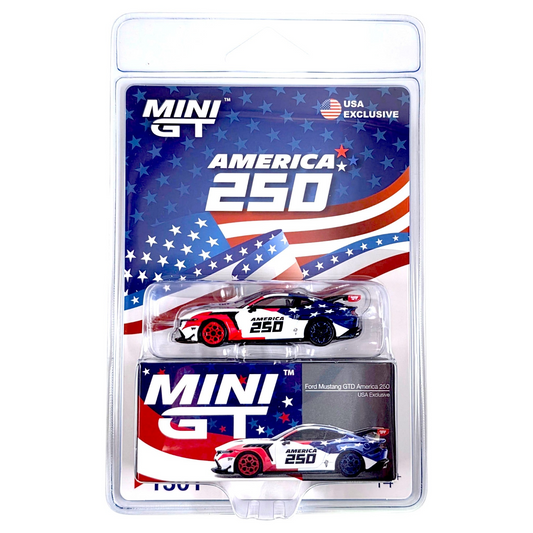 Mini GT #1301 - Ford Mustang GTD America 250 USA Exclusive BLISTER