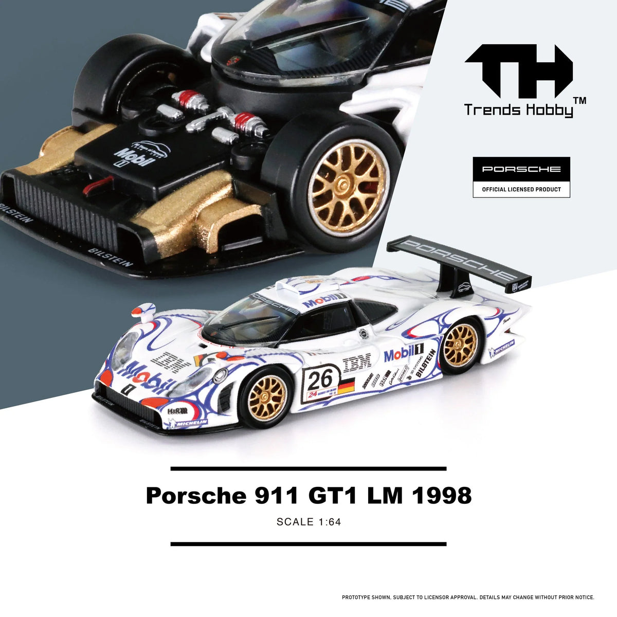 Trends Hobby - Porsche 911 GT1 LM 1998 "Le Mans 24 Hrs. Endurance Race Champion"