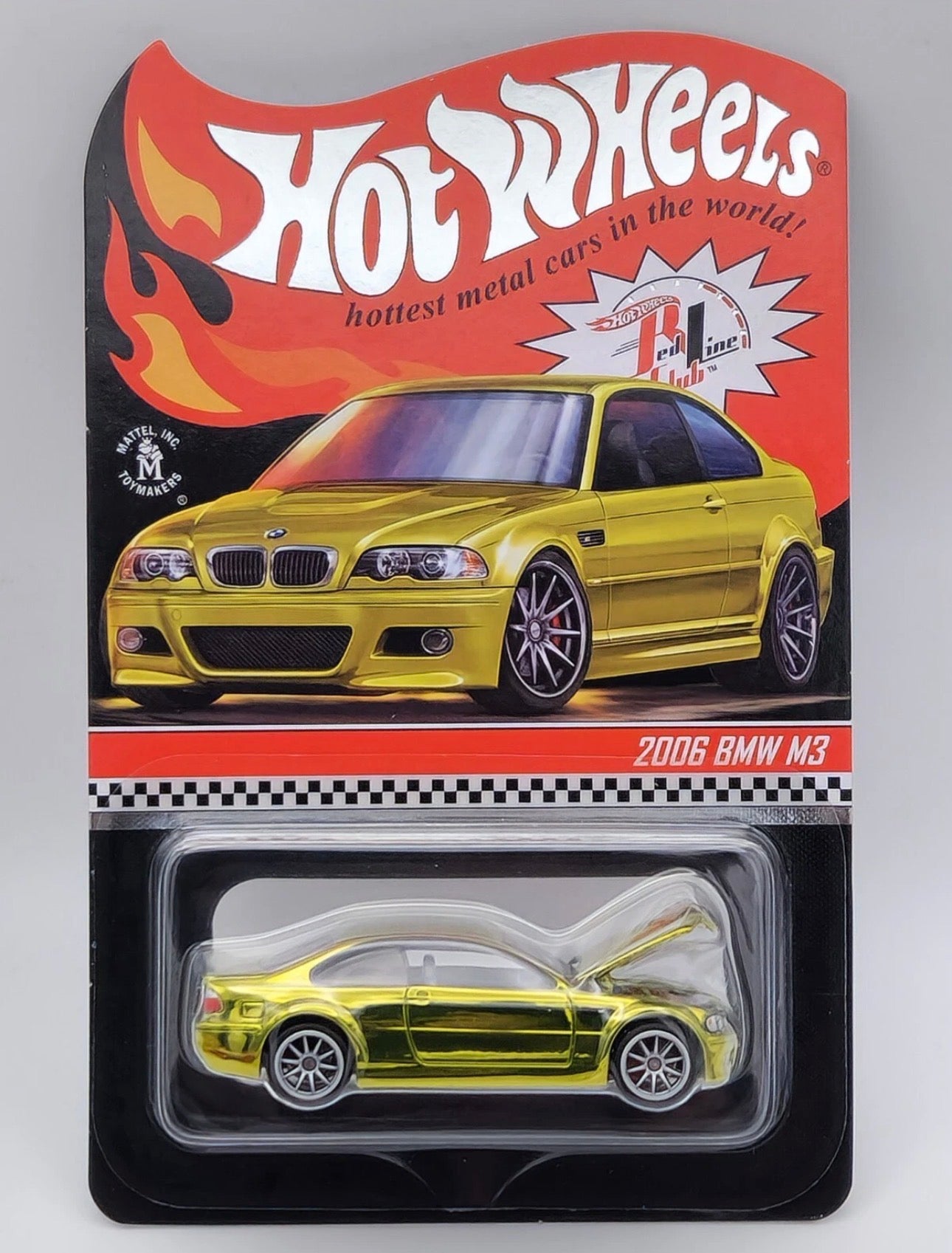 HOT WHEELS 2020 RLC LIMITED 2006 BMW M3 REAL RIDERS PHOENIX YELLOW *Gold*