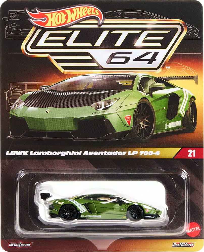 Hot Wheels 2026 Elite 64 LBWK Lamborghini Aventador LP 700-4 #21