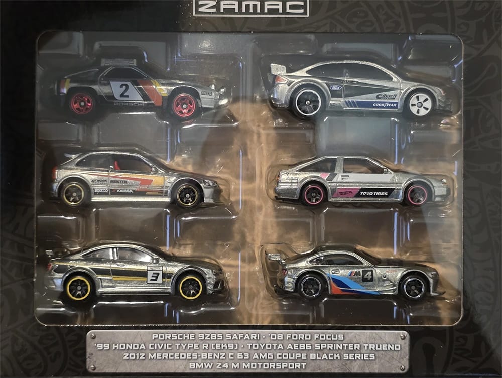 Hot Wheels 2025 Zamac 6-Car Box Set