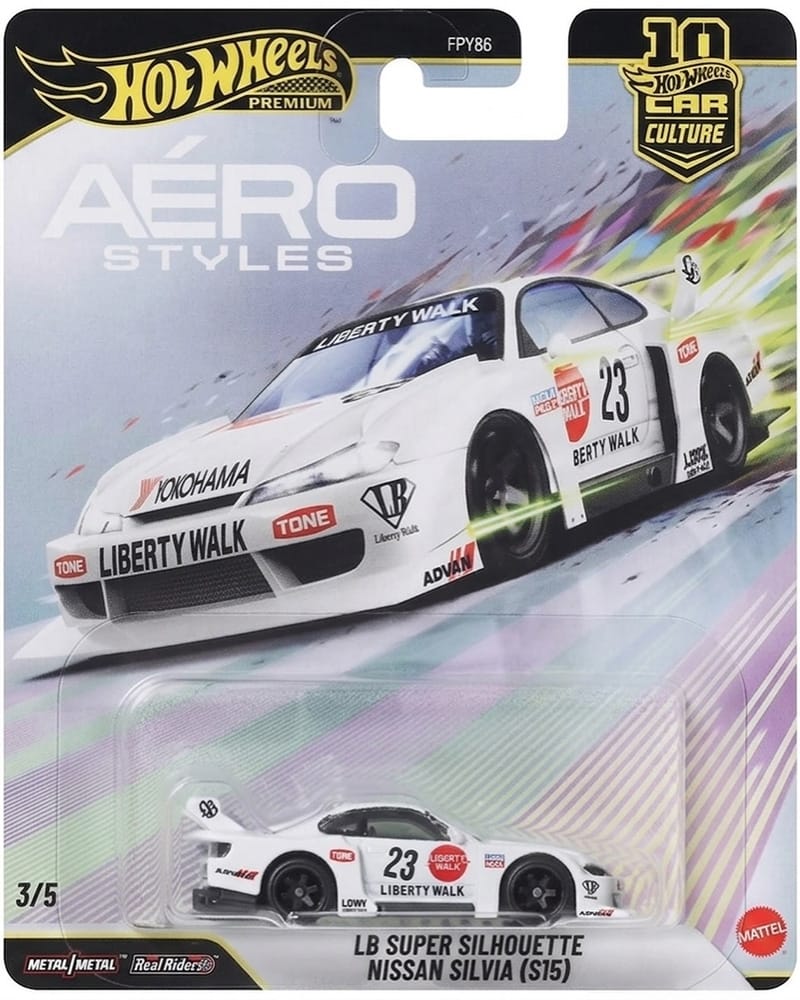 Hot Wheels 2026 Aero Styles LB Super Silhouette Nissan Silvia (S15)
