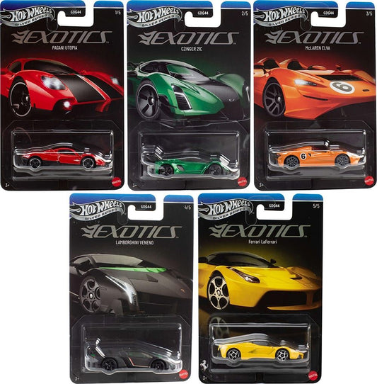 Hot Wheels 2026 Exotics Silver Series (Ferrari, Lamborghini, Pagani)