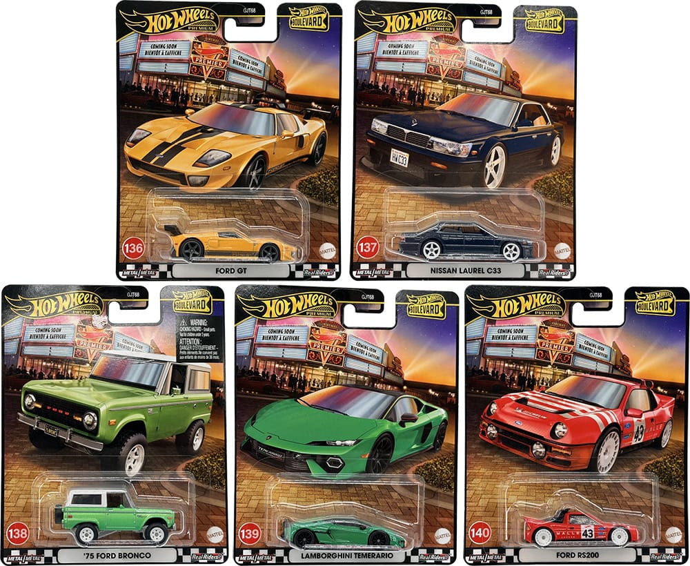 Hot Wheels 2025 Boulevard 978E Set 136-140