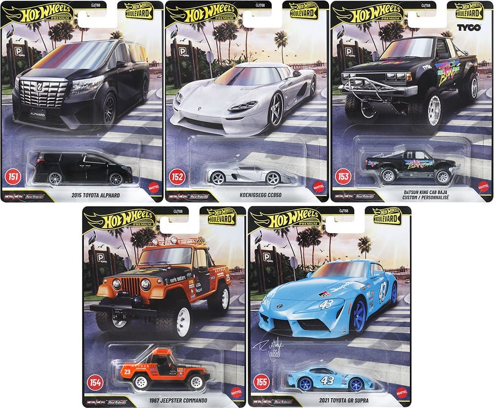 Hot Wheels Premium Boulevard 958H Case #151-#155