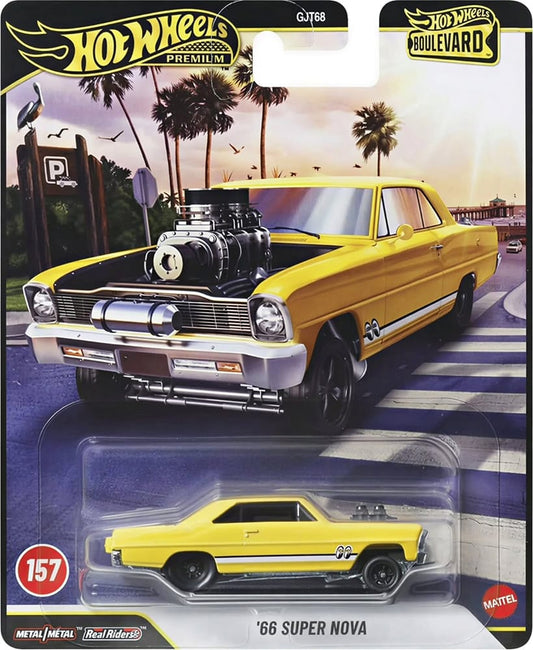 Hot Wheels Premium Boulevard #157 - '66 Chevy Super Nova Mooneyes