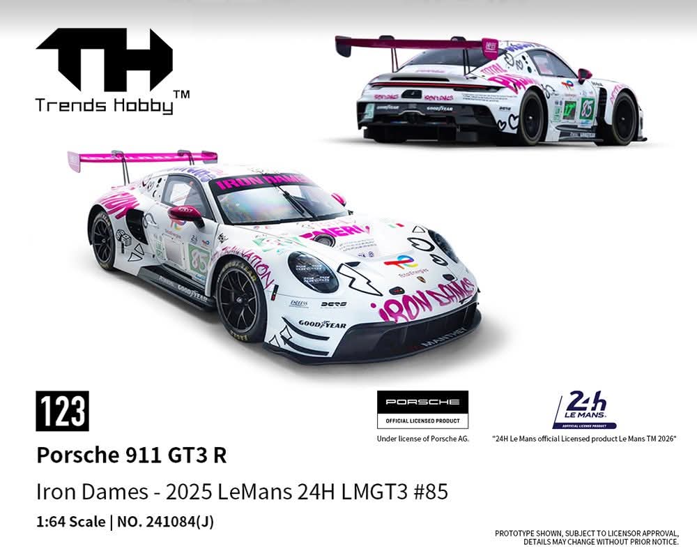 Trends Hobby - Porsche 911 GT3 R, Iron Dames - 2025 LeMans 24h #85
