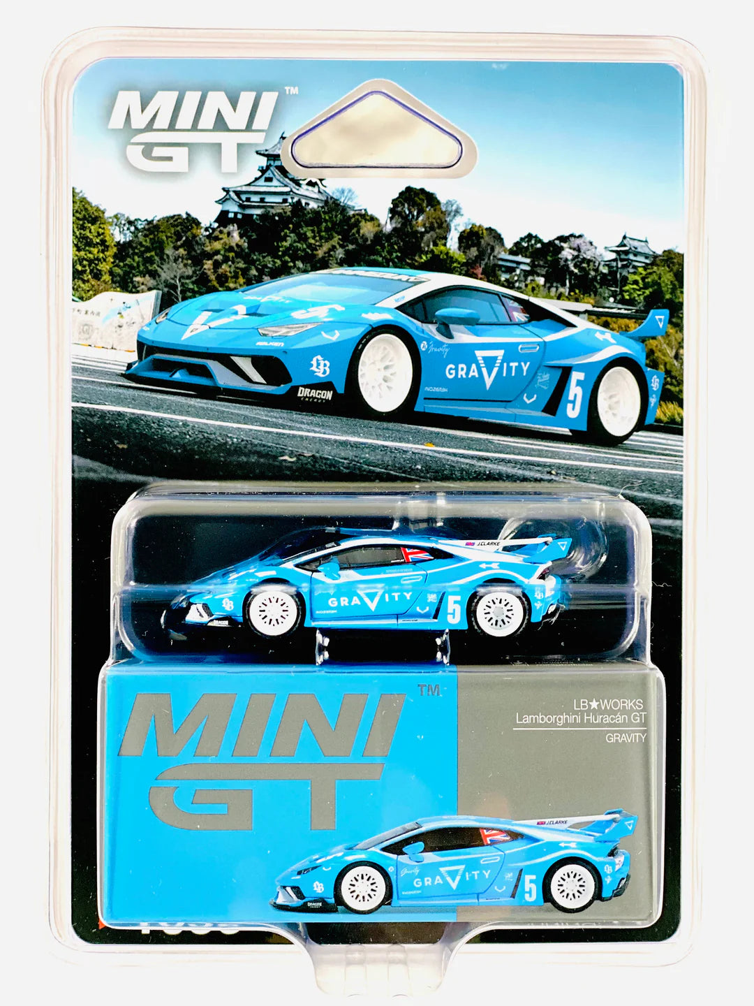 MINI GT #1055 LB WORKS Lamborghini Huracán GT Gravity Blue  BLISTER