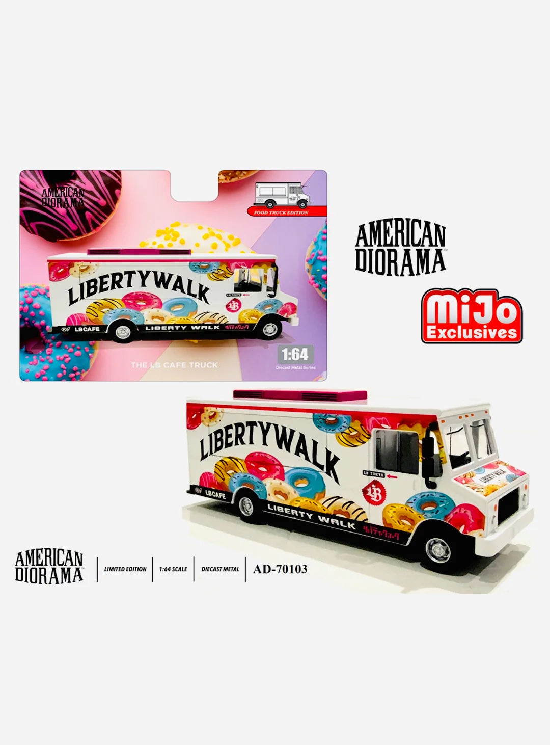 American Diorama Mijo Exclusive Food Truck Liberty Walk LB Cafe Truck
