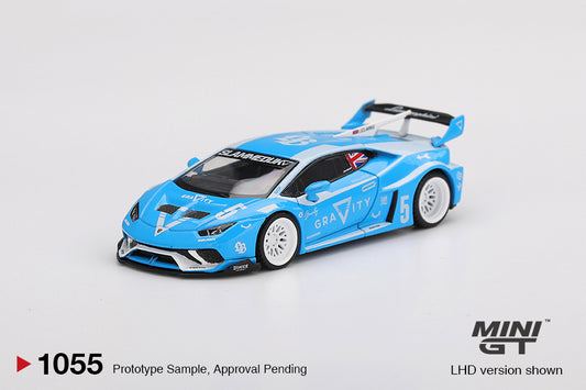MINI GT #1055 LB WORKS Lamborghini Huracán GT Gravity Blue  BLISTER