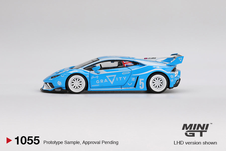 MINI GT #1055 LB WORKS Lamborghini Huracán GT Gravity Blue  BLISTER