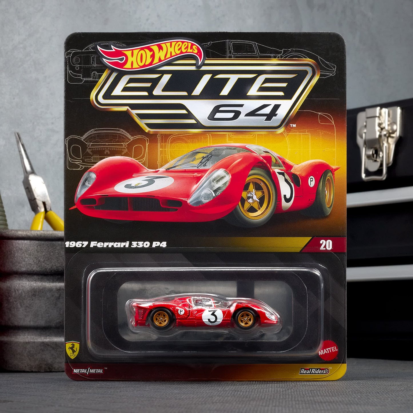 Hot Wheels 2025 Elite 64 1967 Ferrari 330 P4